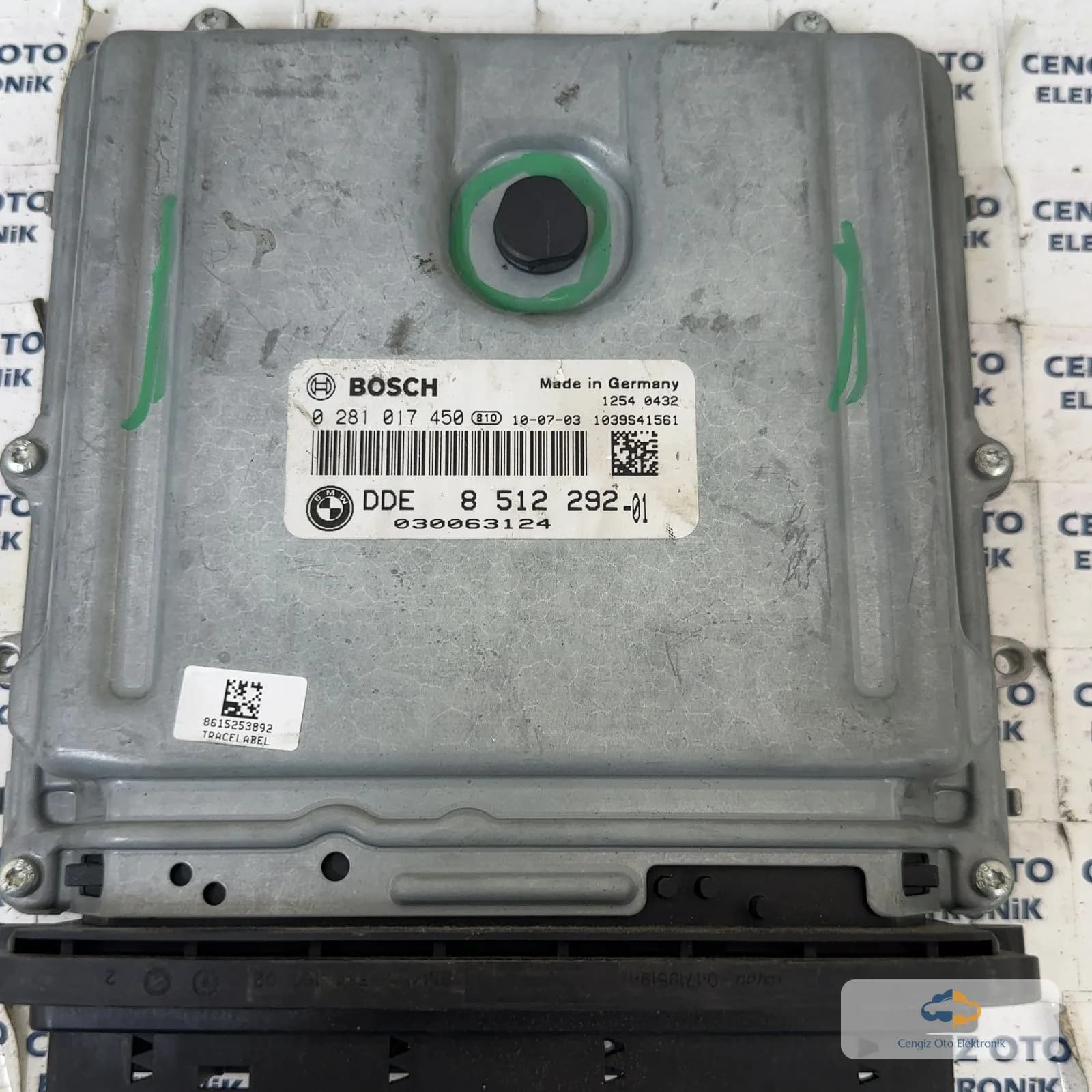 Bmw 3 Serisi E90 E91 LCI Motor Beyini - 0 281 017 450 - 8 512 292-01 - 1039S41561