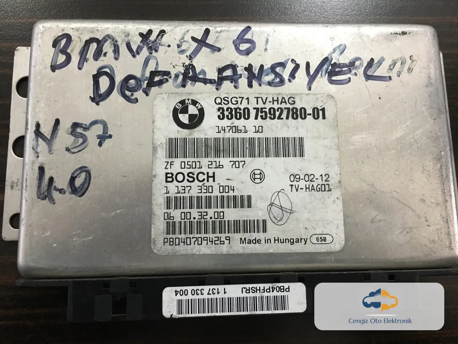 BMW X6 DİFERANSİYEL BEYİNİ - 33607592780-01 - 1137330004