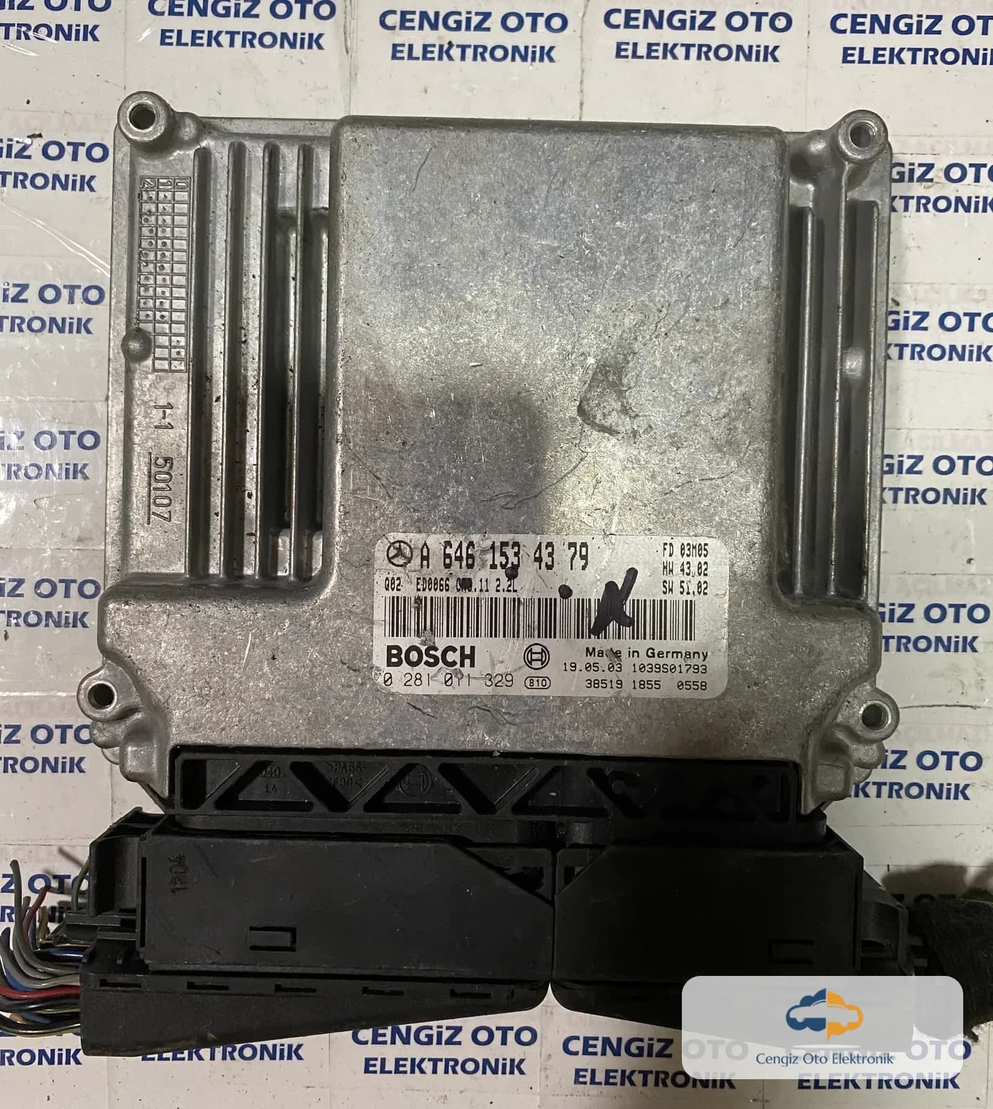 Mercedes E220 Motor Beyini - 0281011329 - 0 281 011 329 - A6461534379 - A 646 153 43 79