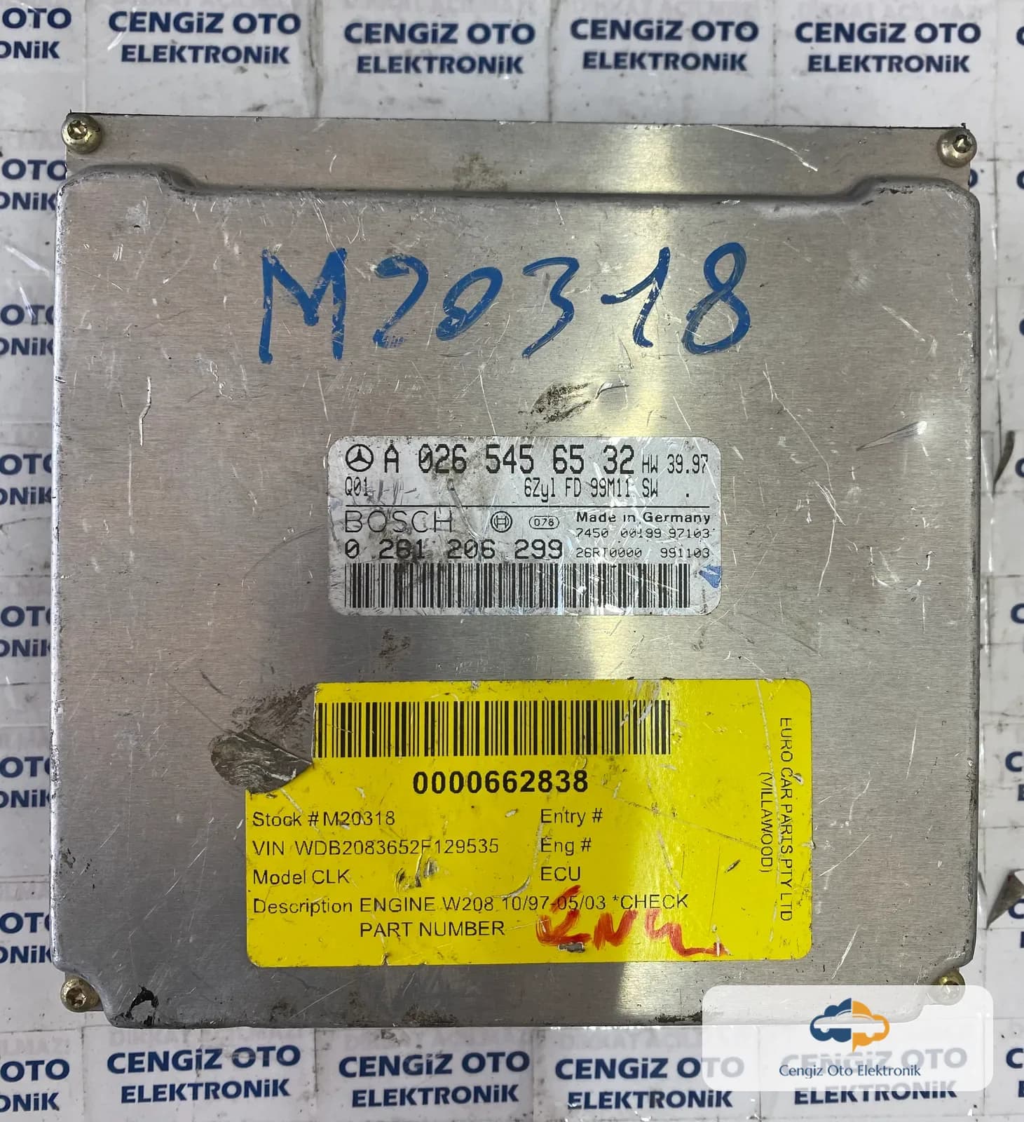 Mercedes Motor Beyini - 0281206299 - A0265456532