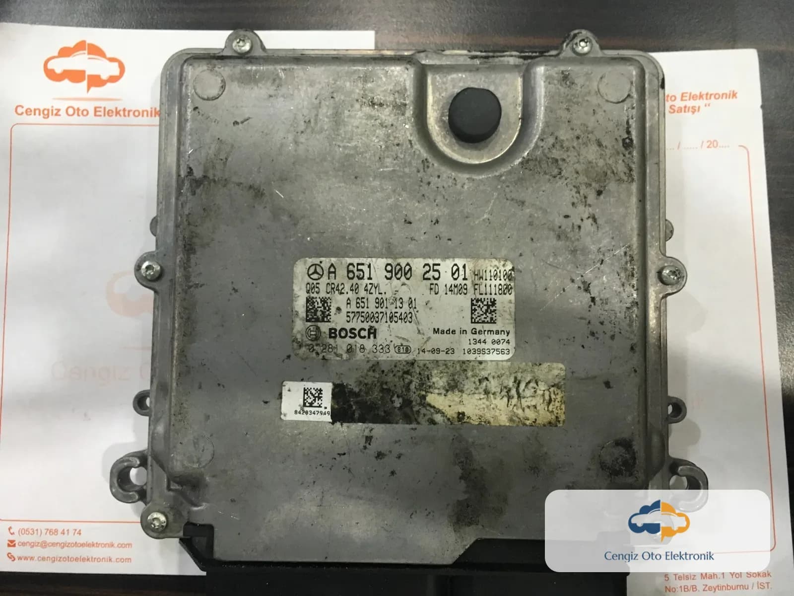 Mercedes Motor Beyini 0281018333 - A6519002501