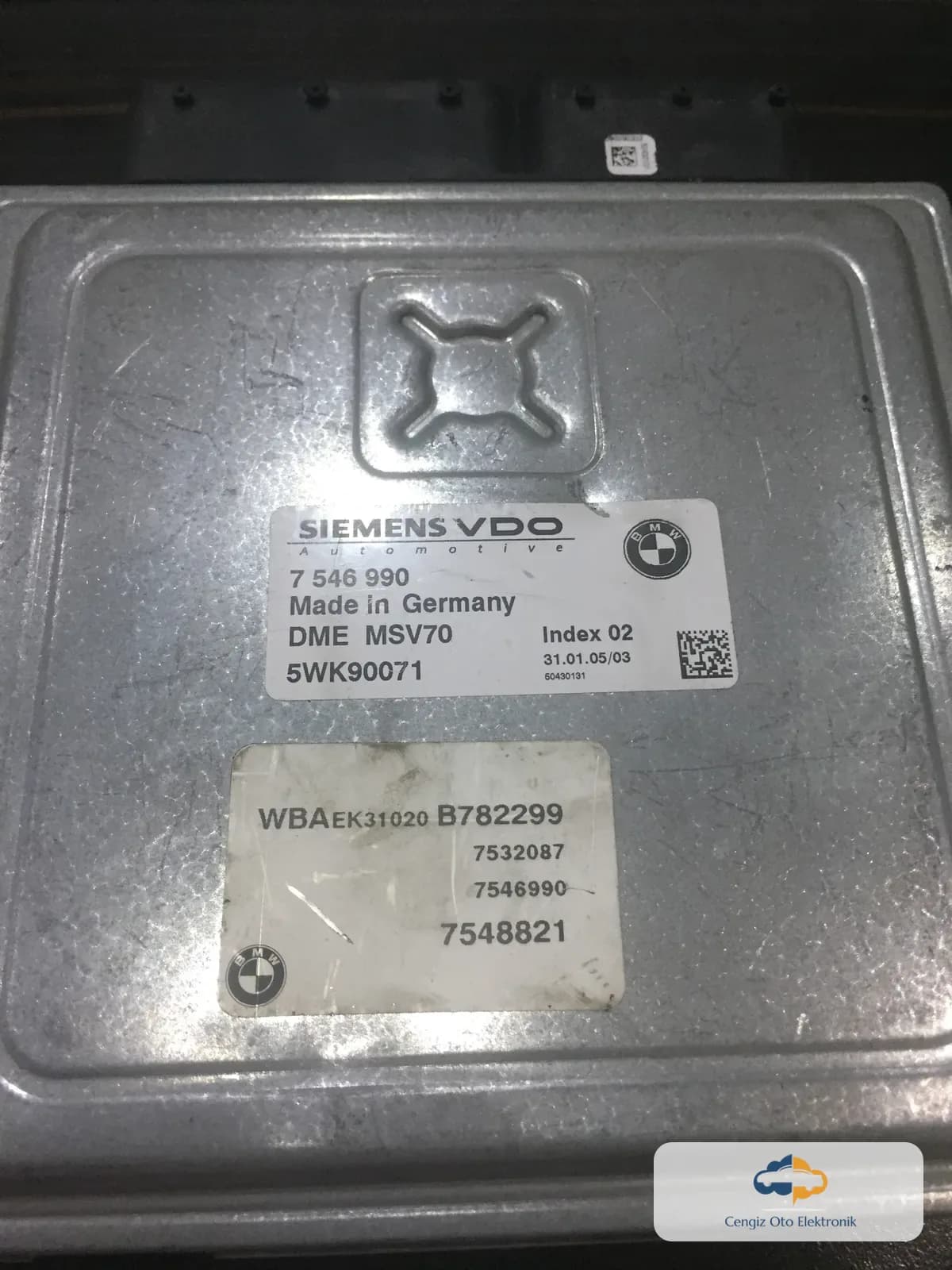 BMW 2.0 MSV70 MOTOR BEYİNİ - 7546990 - 5WK90071