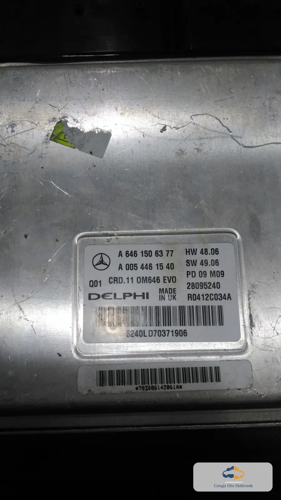 Mercedes-Benz Mercedes-Benz OM646 / OM646 EVO motorlu C-Serisi, Sprinter, E-Serisi Motor Beyini (ECU / Motor Kontrol Ünitesi / ECM)