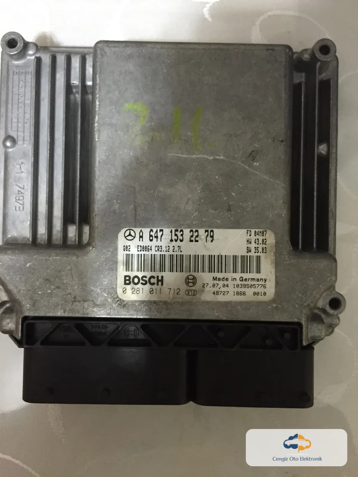 Mercedes-Benz Mercedes-Benz E-Serisi (W211 / S211) Motor Beyini (ECU / Motor Kontrol Ünitesi) - 0281011712 - A6471532279