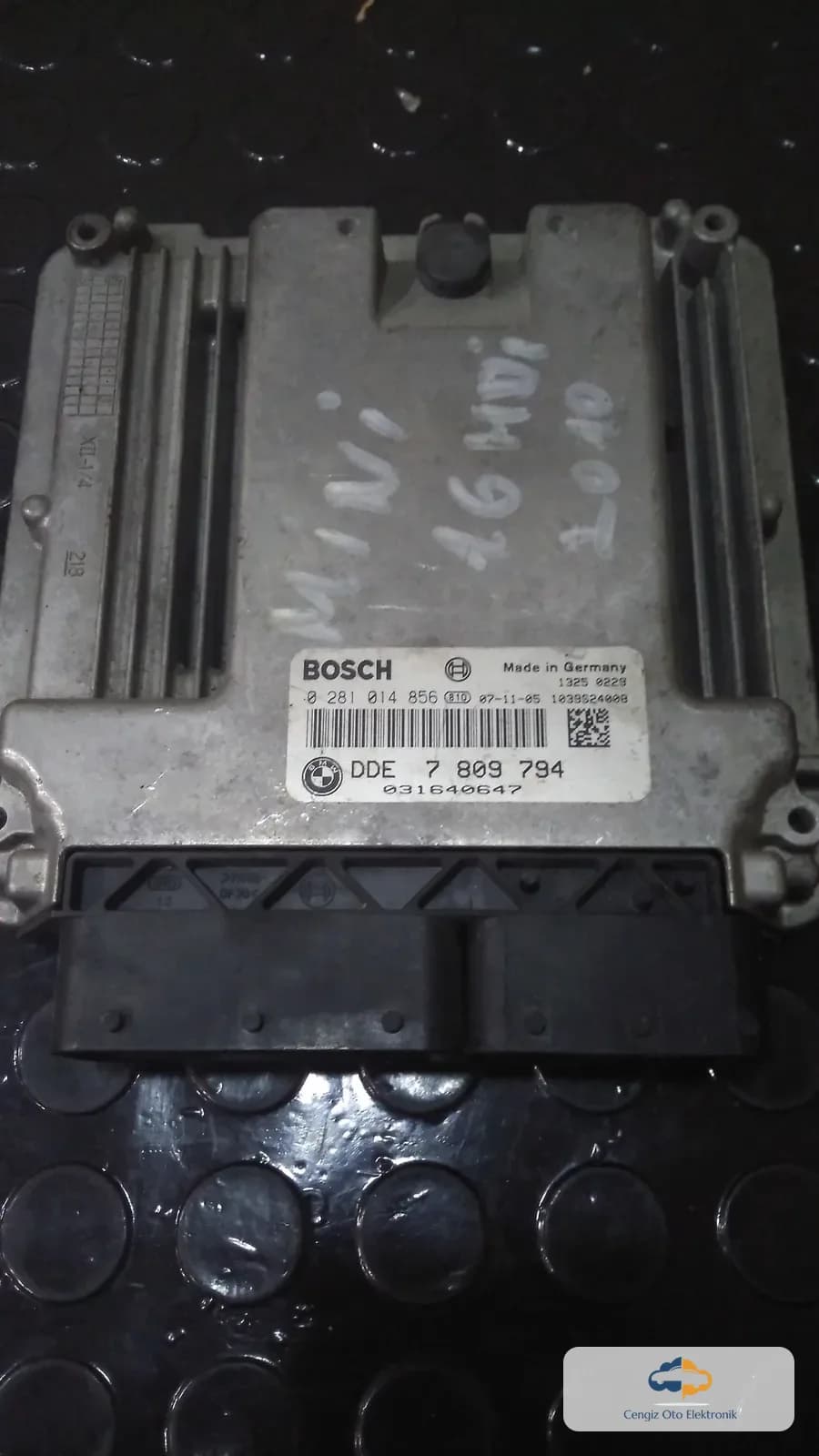 MINI (BMW Group) MINI R55, R56, R57 (1.6 D) Motor Beyini (ECU / DDE - Digitale Diesel Elektronik) - DDE7809794