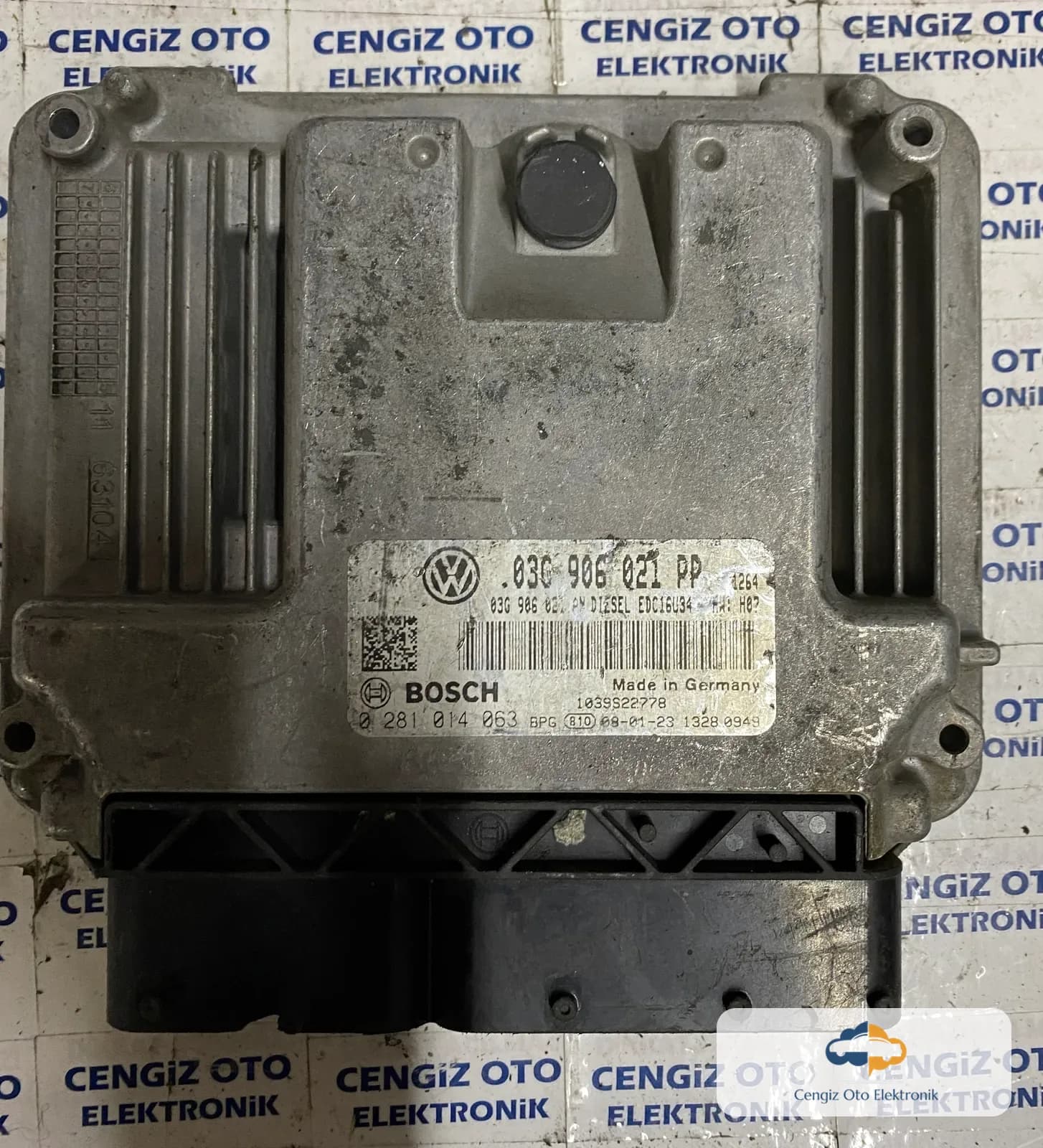 Volkswagen Golf Motor Beyini - 0281014063 - 0281 014 063 - 03C 906 021 PP - 03C906021PP
