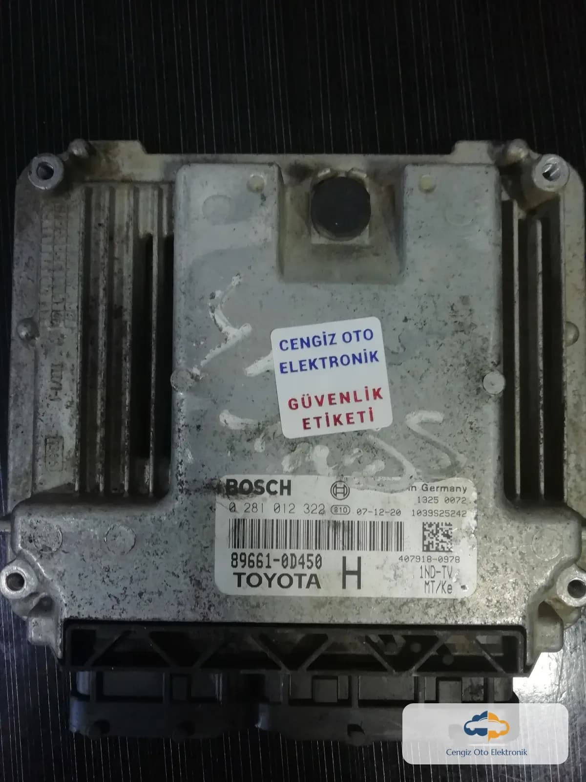 Toyota Yaris 1.4 Motor Beyini - 0281012322 - 89661 - 0D450