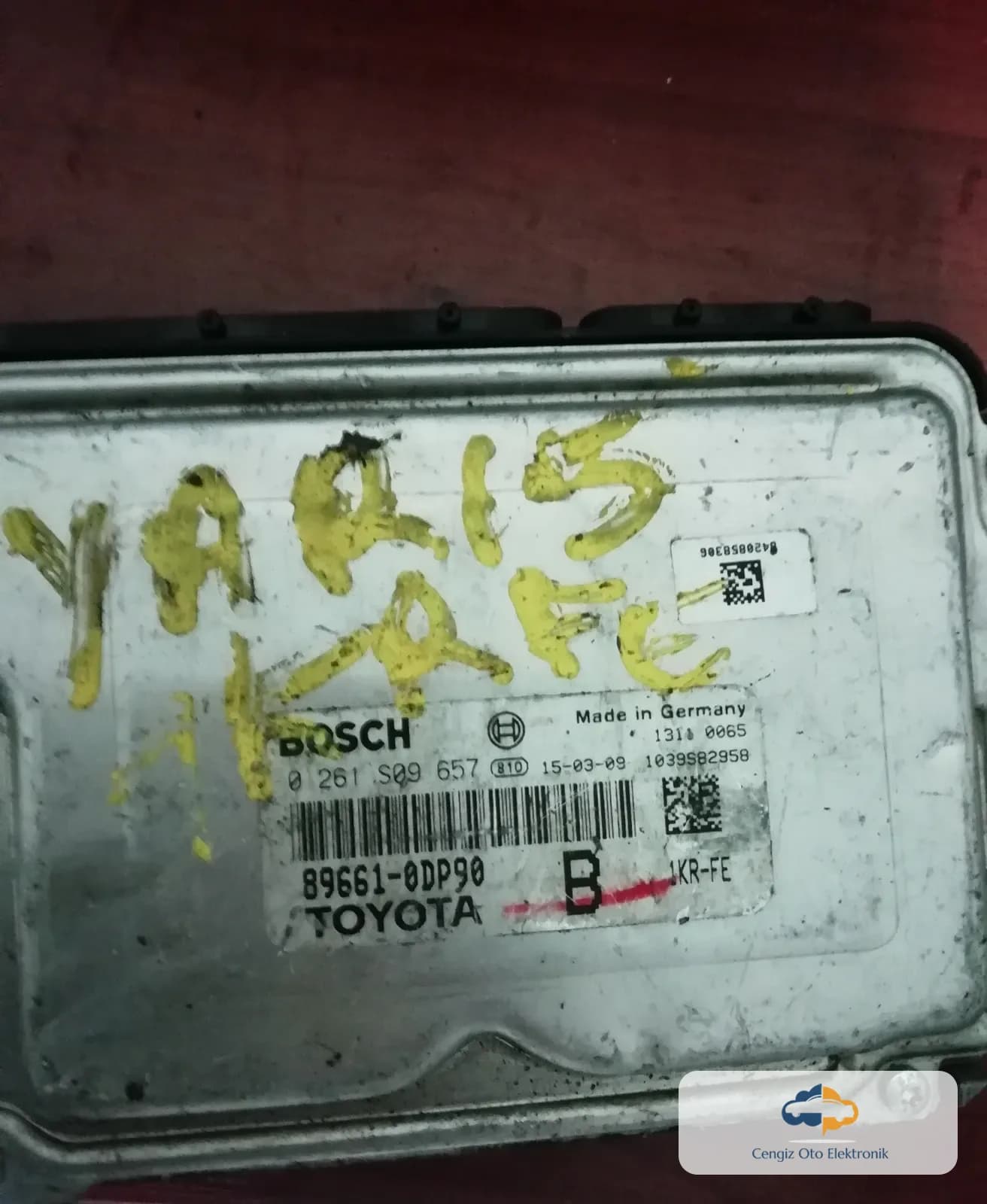 Toyota Yaris Motor Beyini - 0261S09657 - 89661 0DP90