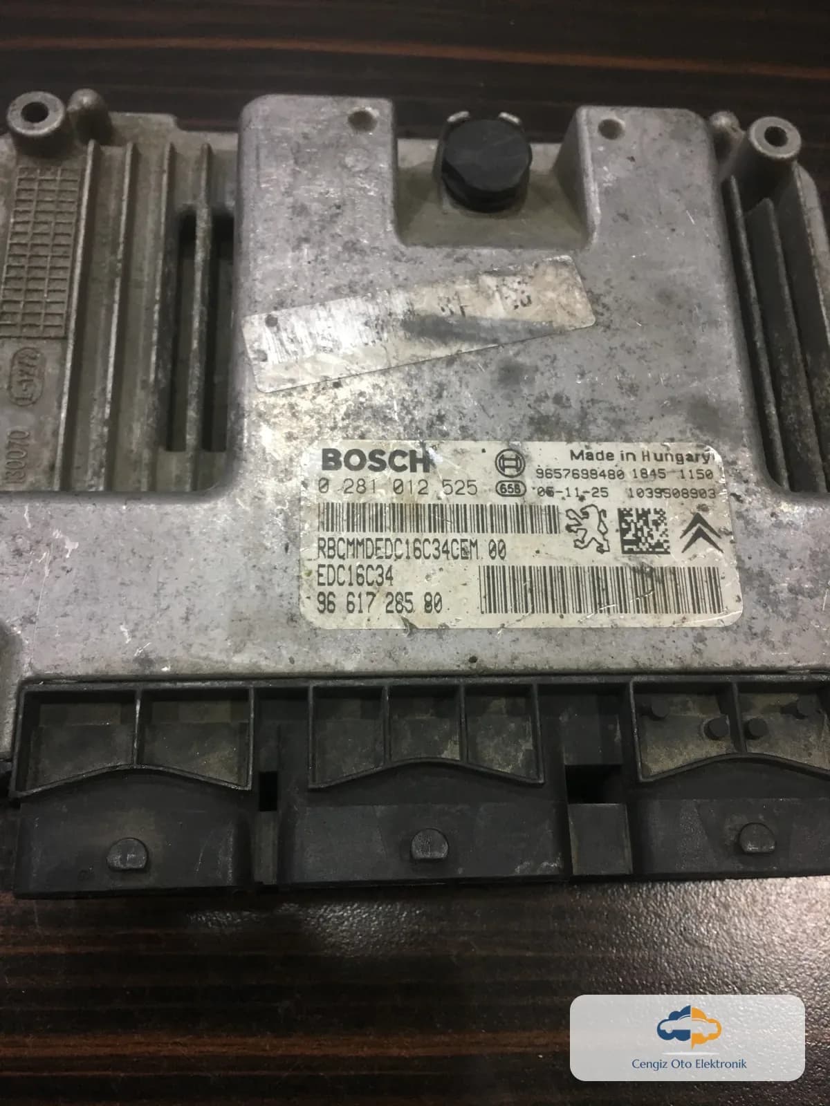 Peugeot 206 1.4 Motor Beyini - 0281012525 - 9661728580 - EDC16C34