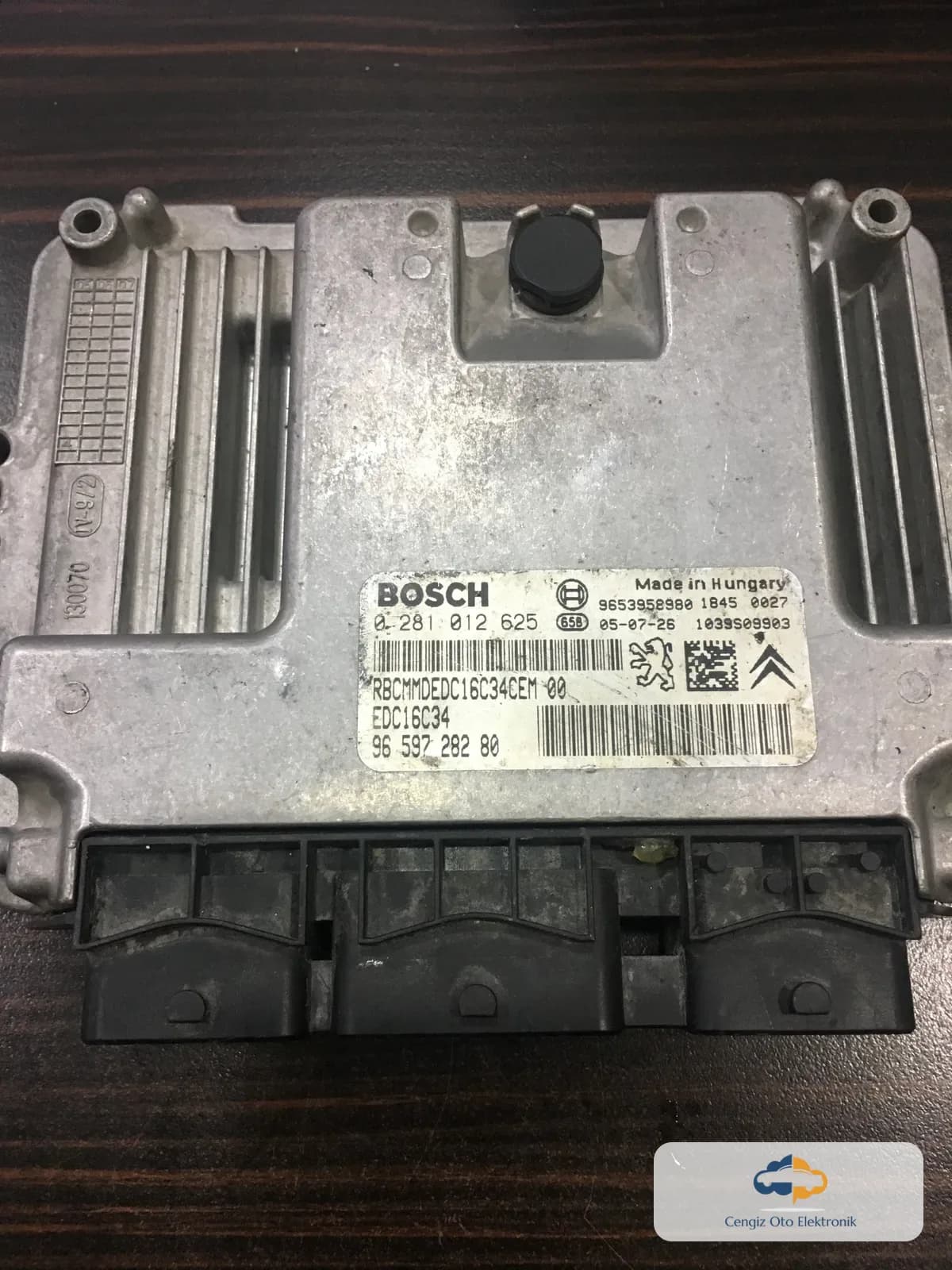 Peugeot 407 1.6 Motor Beyini - 0281012625 - 9659728280 - EDC16C34