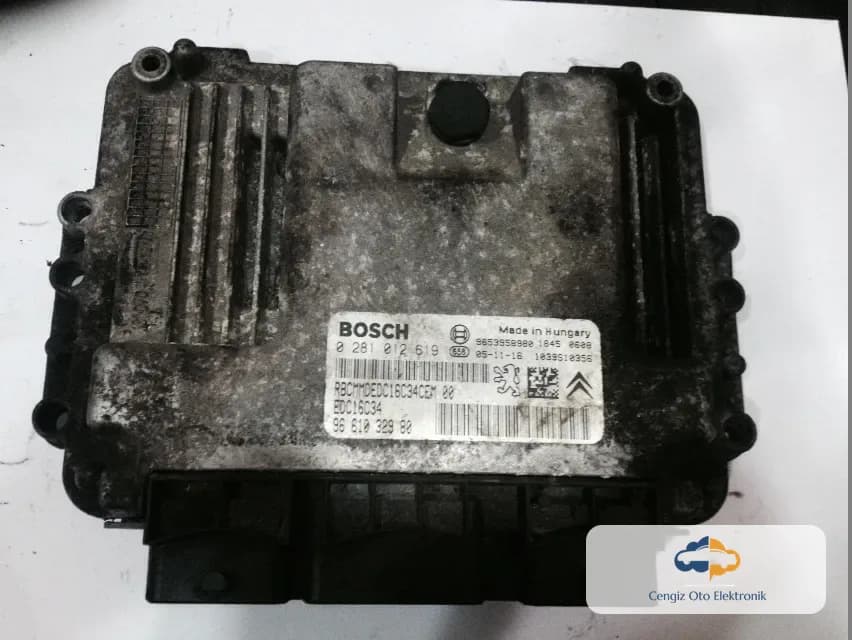 Citroën / Peugeot (PSA Grubu) Citroën / Peugeot 1.6 HDi 16V Dizel (66 kW / 90 HP) Motor Beyini (ECU / Motor Kontrol Ünitesi)