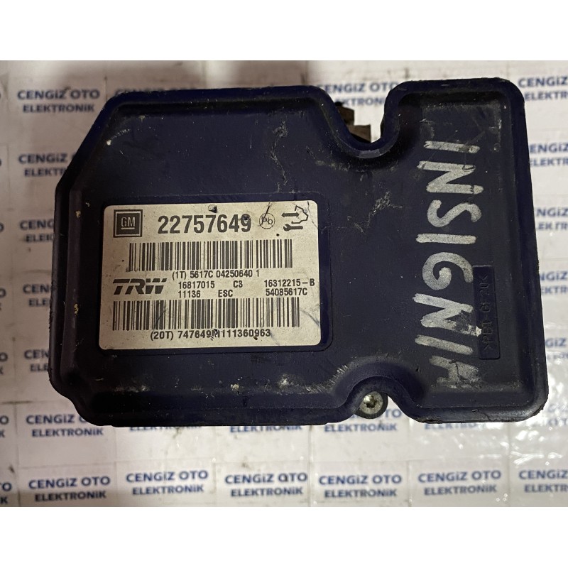 Opel İnsignia ABS Beyini - 22757649