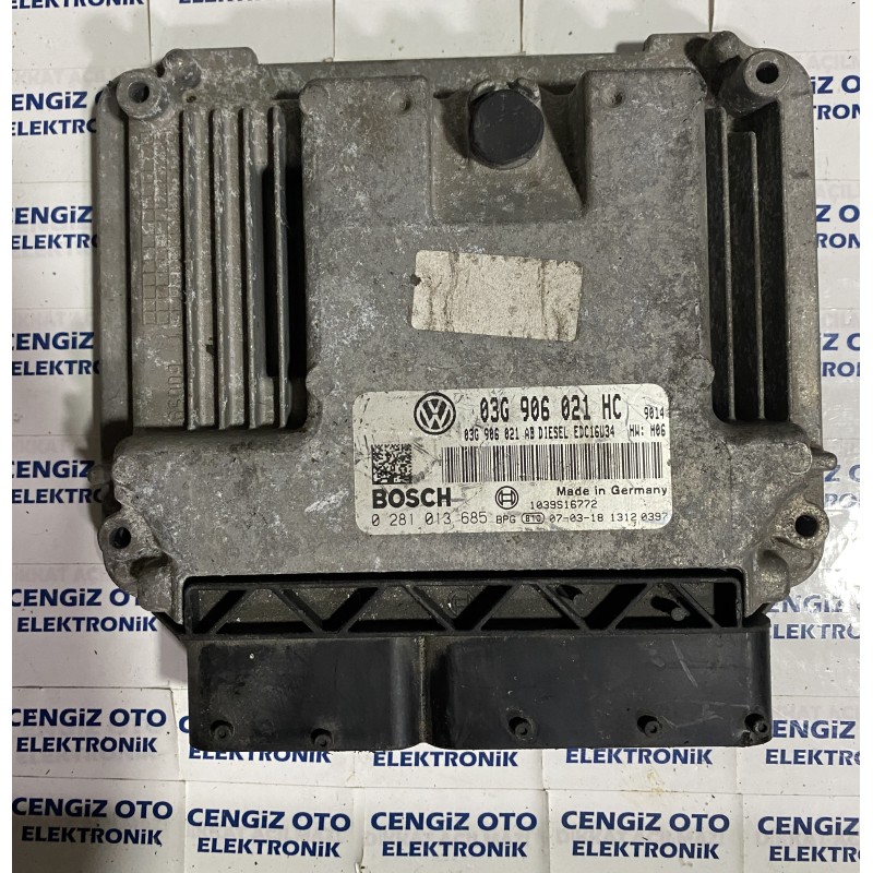 Volkswagen Golf Motor Beyini - 0 281 013 685 - 0281013685 - 03G906021HC - 03G 906 021 HC