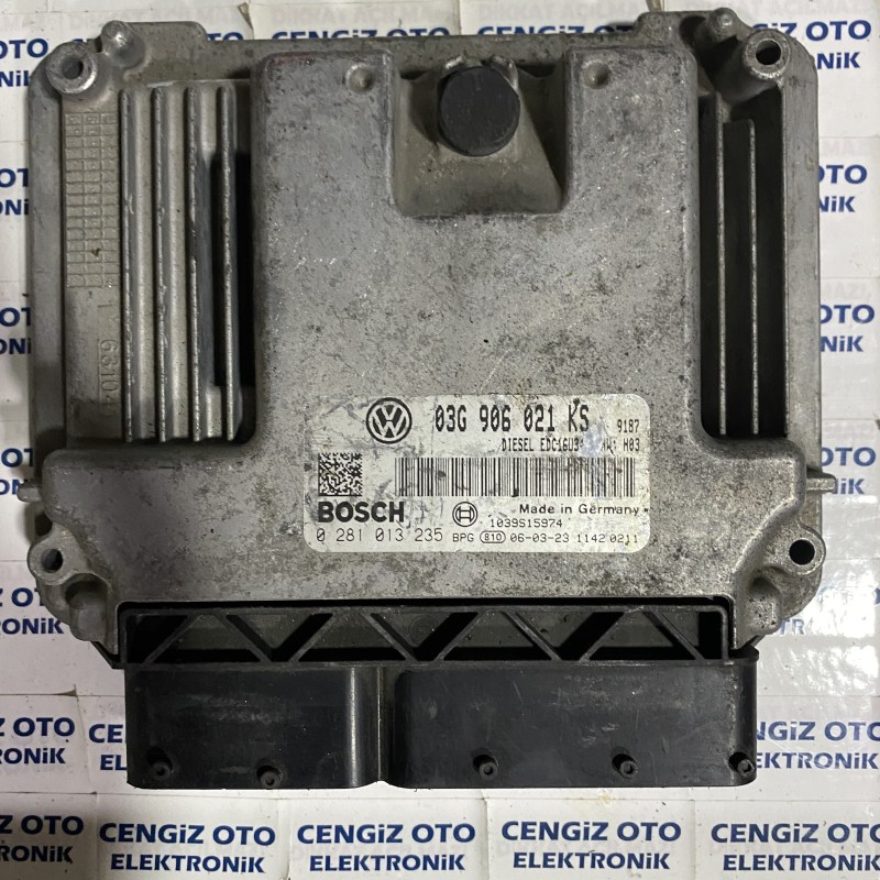 Volkswagen Golf Plus 2.0 Motor Beyini - 0281013235 - 0 281 013 235 - 03G 906 021 KS - 03G906021KS